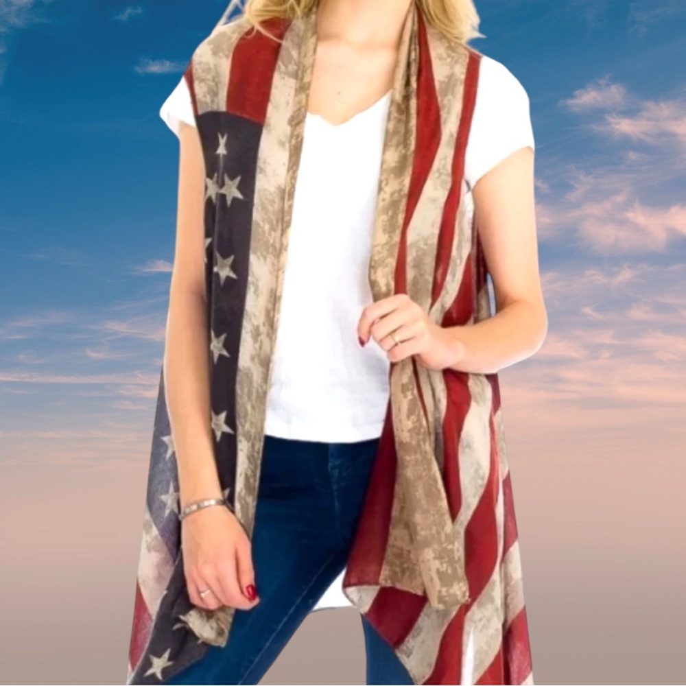 Advance Apparels Red and White Scarf